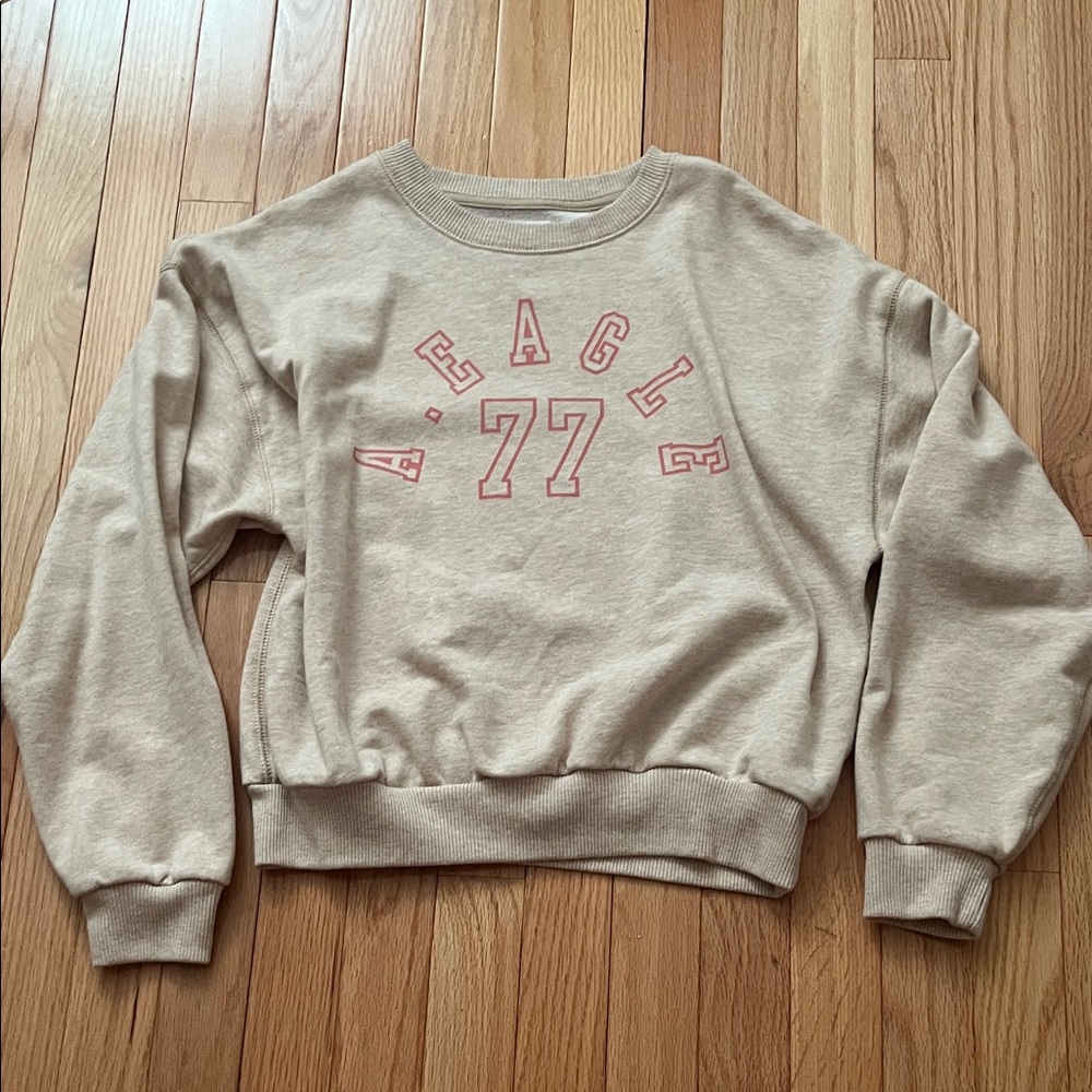 American Eagle Outfitters Cream Sweatshirt